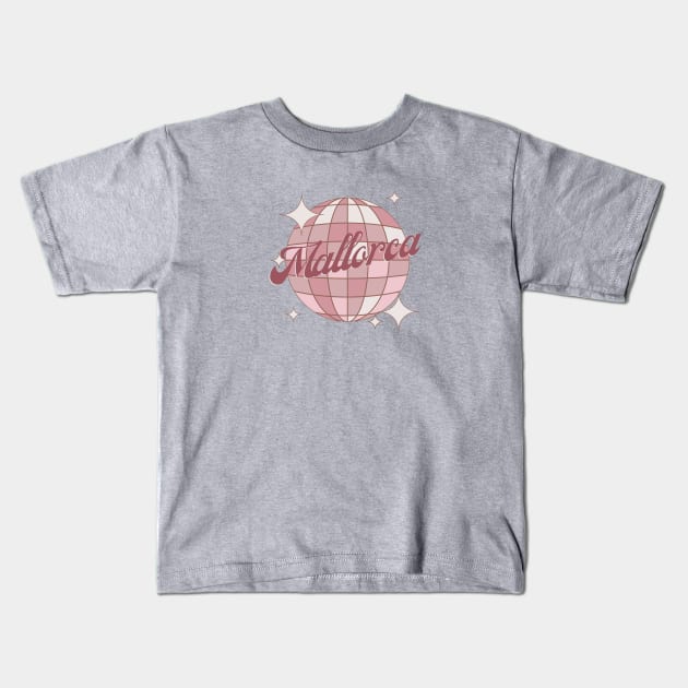 Mallorca España Spain Retro Vintage party holiday Kids T-Shirt by Bailamor